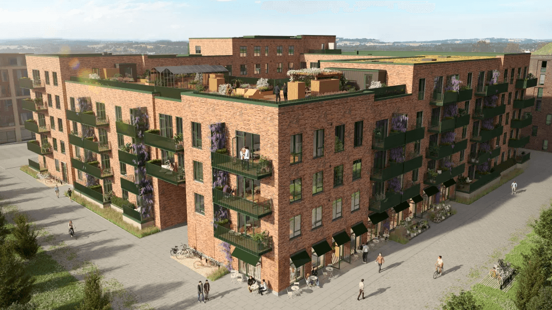 Visualisation showing Fyrkanten property in Høje Taastrup