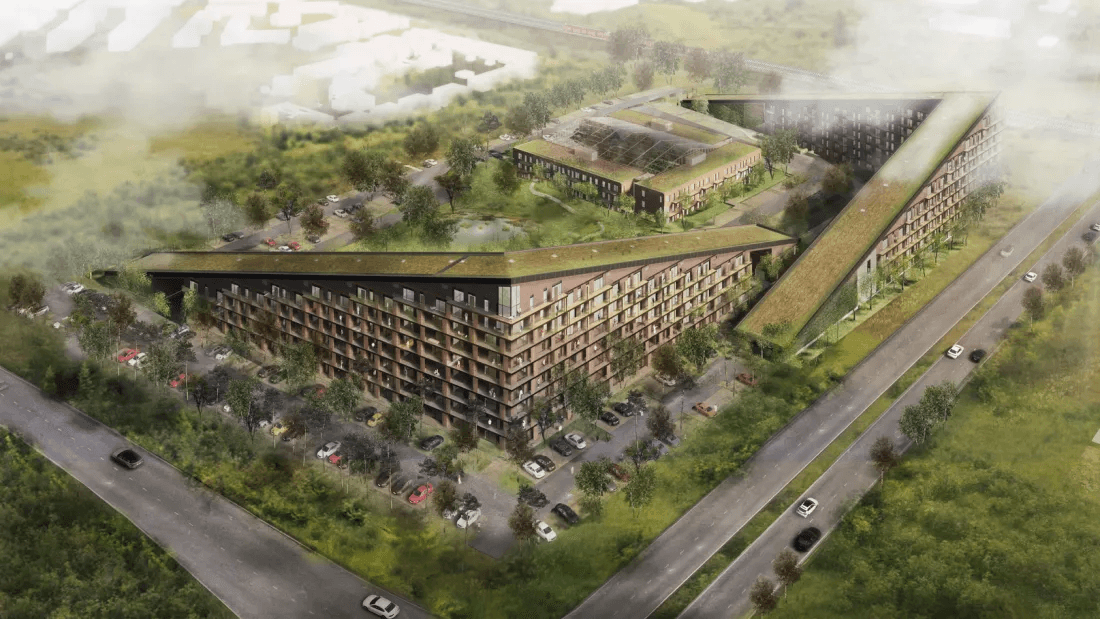 Visualisation showing the Green Hills property and the surrounding area.