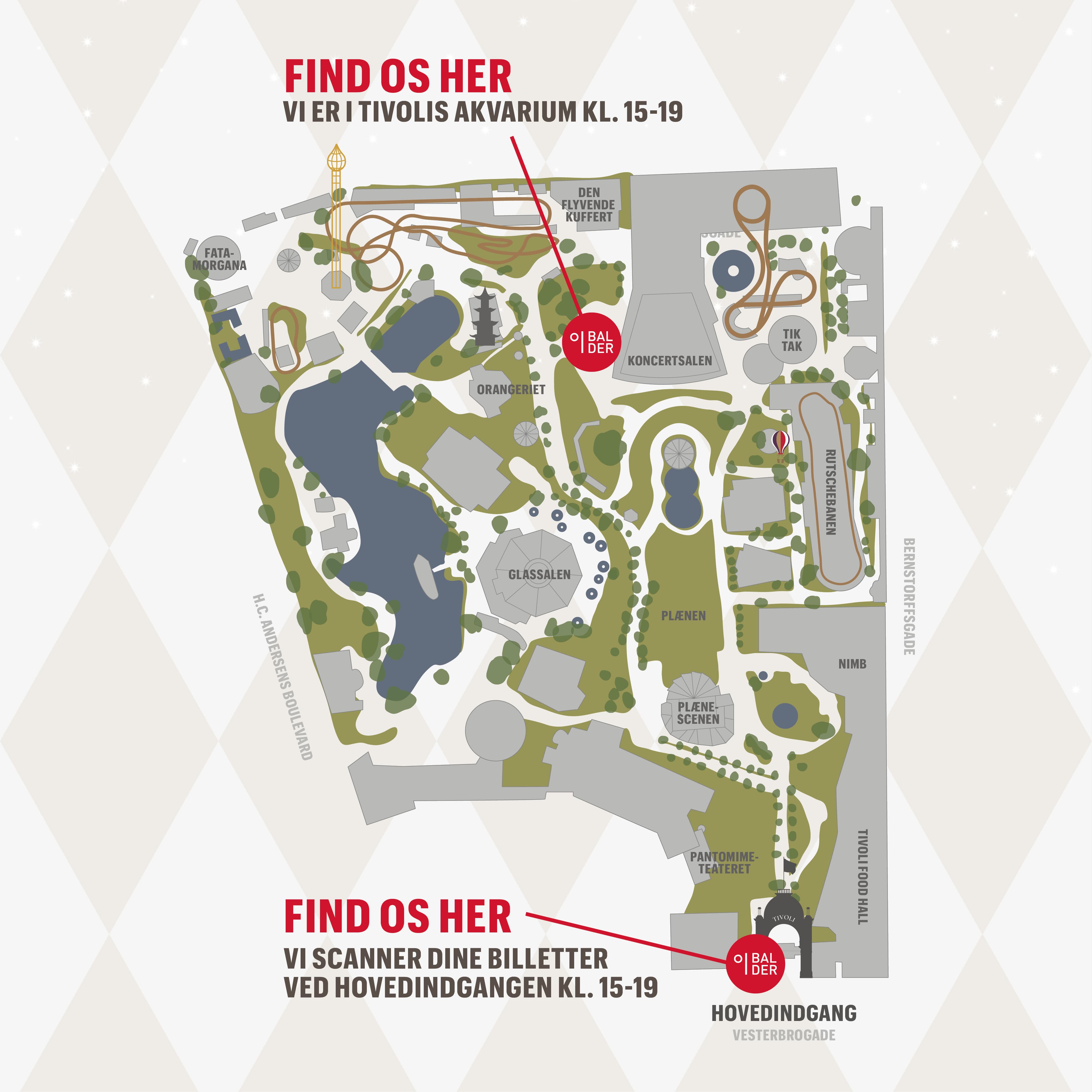Map overview of Tivoli