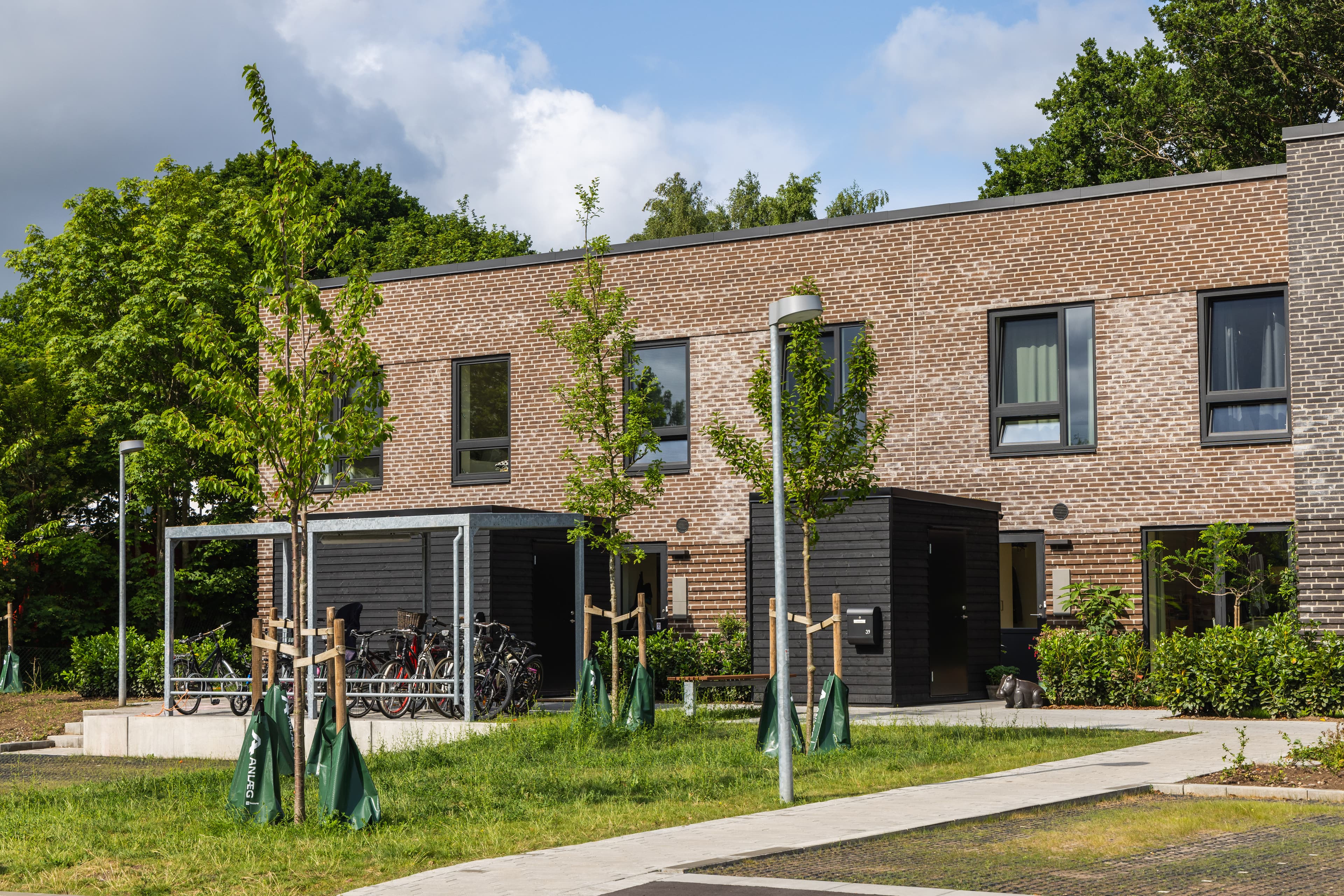 Dette er et billede af rækkehusene TriumphHusene i Espergærde