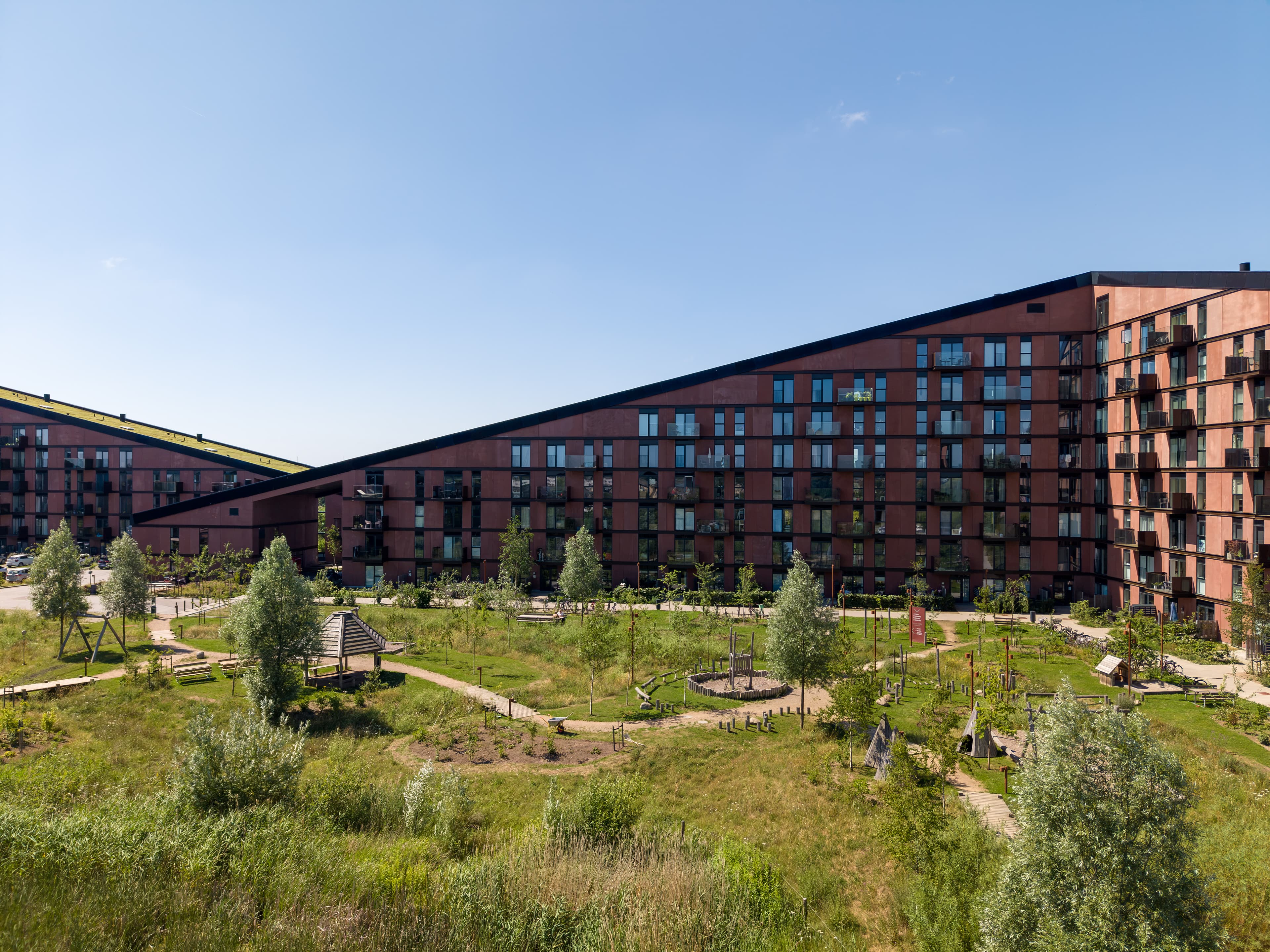 Building exterior at Green Hills in Solrød.