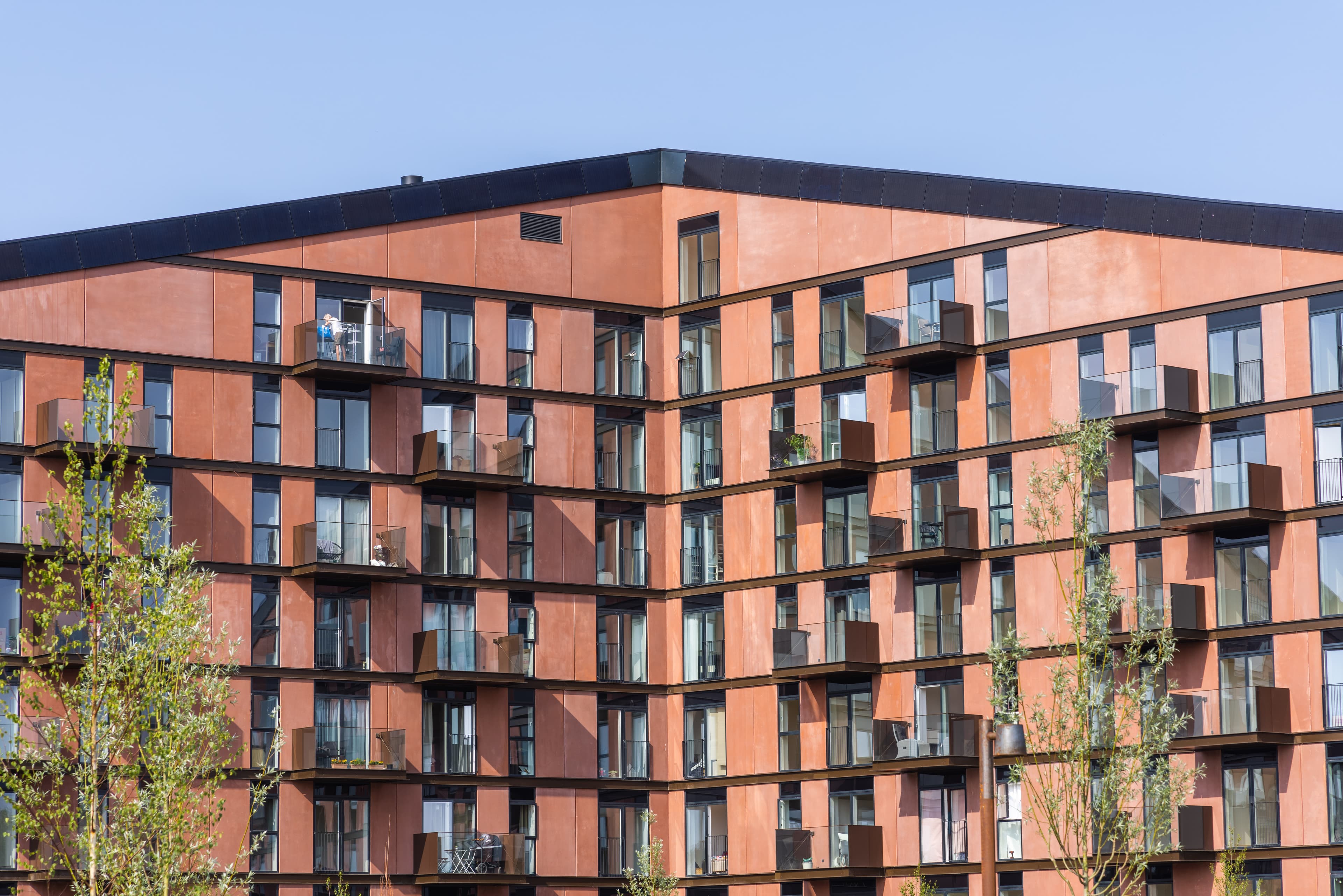 Building exterior at Green Hills in Solrød.