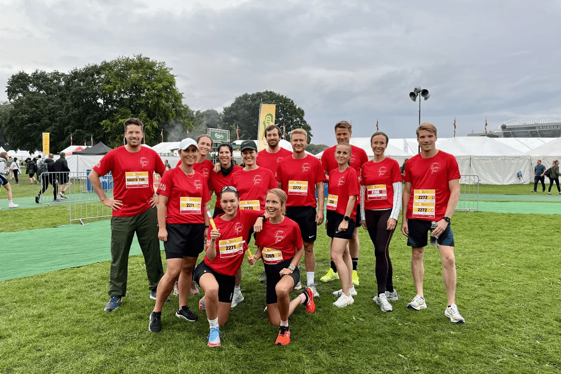 Balder employees take part in the DHL Relay in Copenhagen.