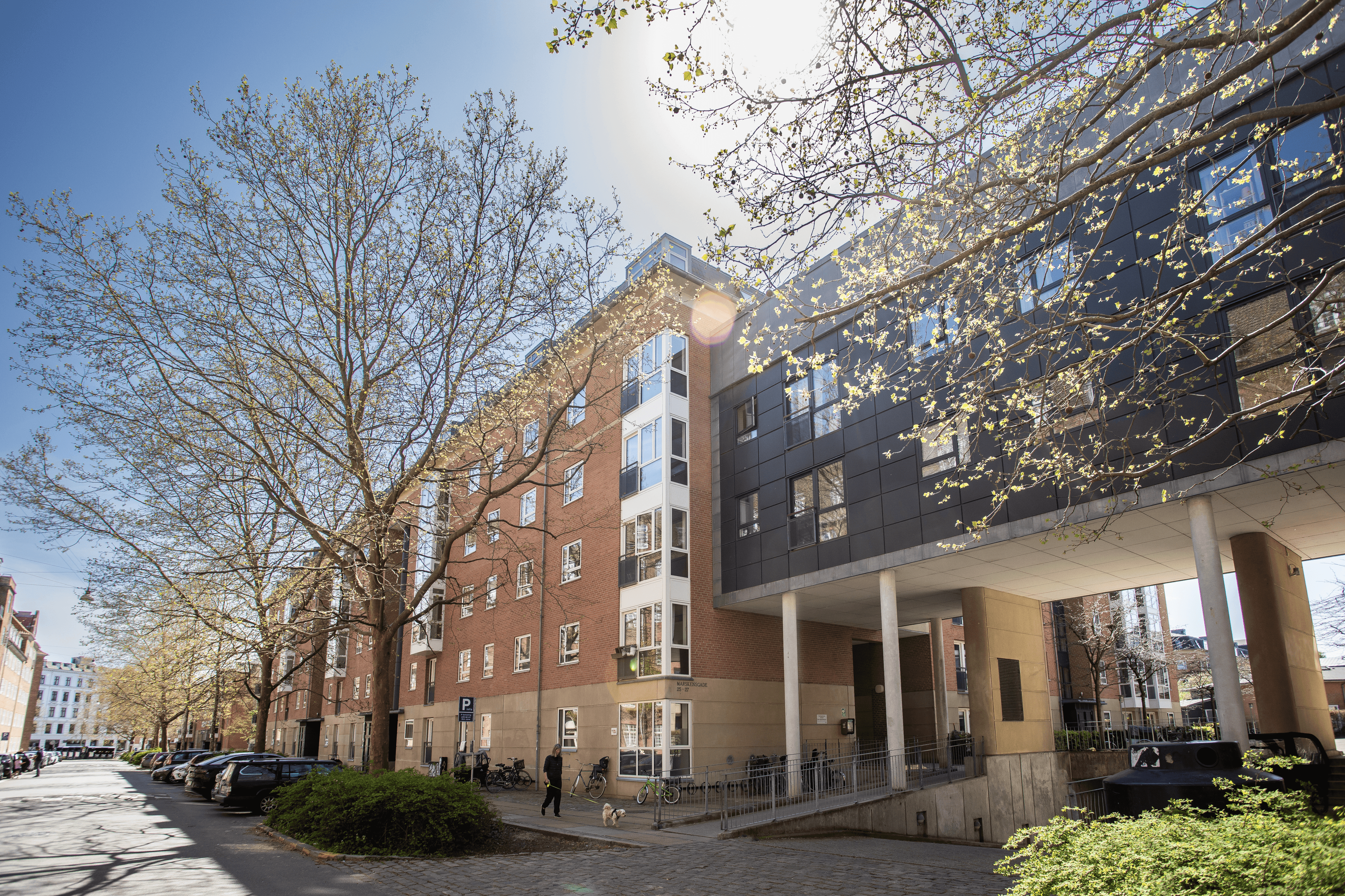 Østerfælled Torv exterior façade on Østerbro