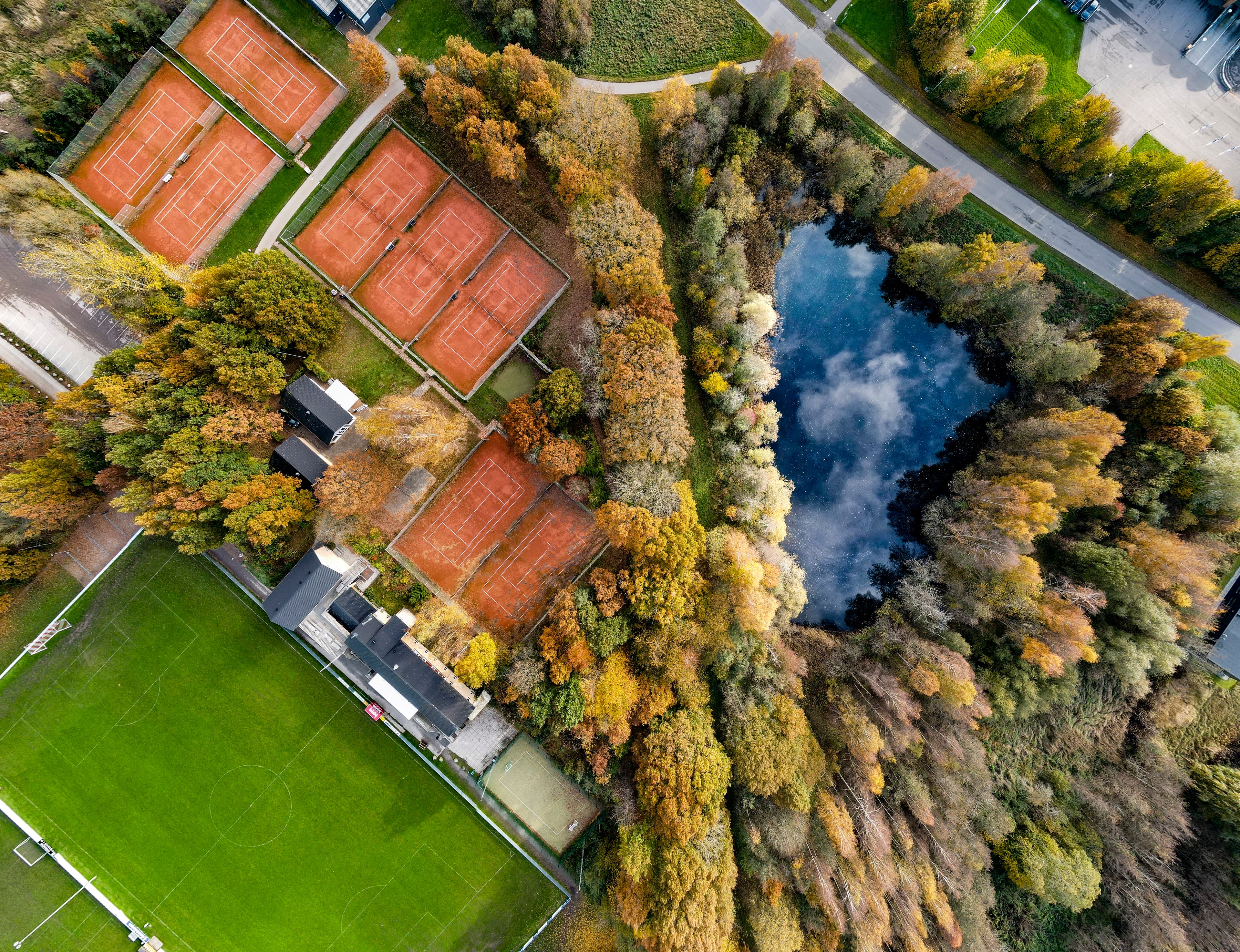 Tennis courts in Espergærde