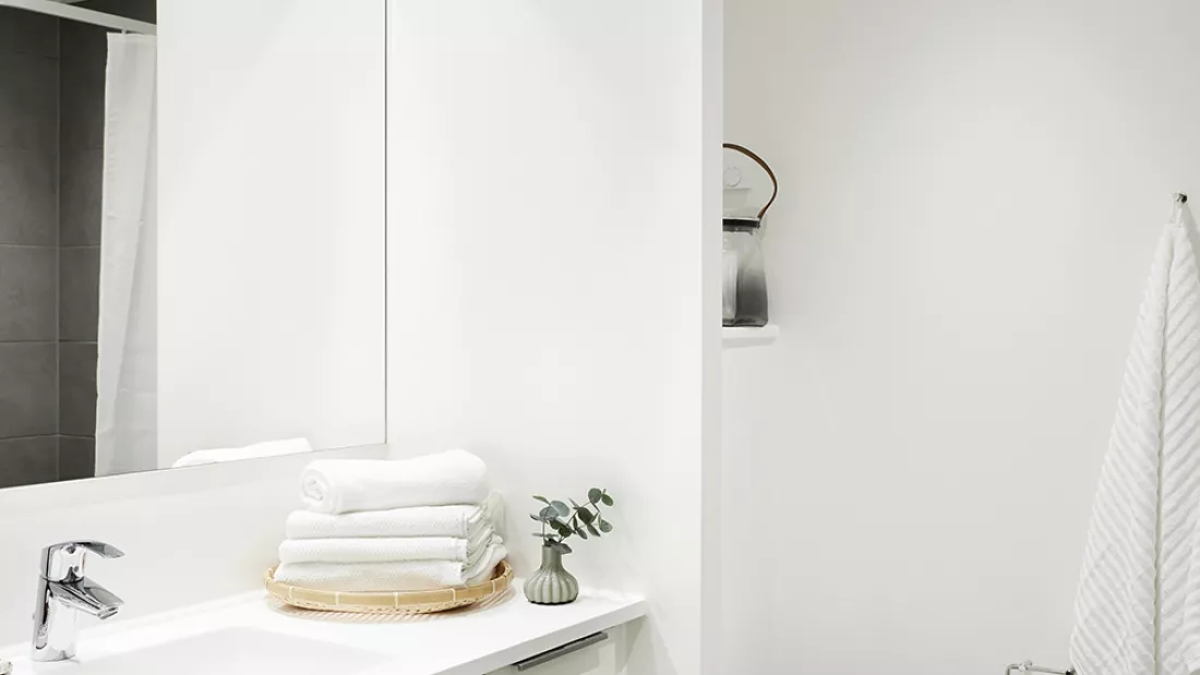 Toilet in an apartment in Lavetten