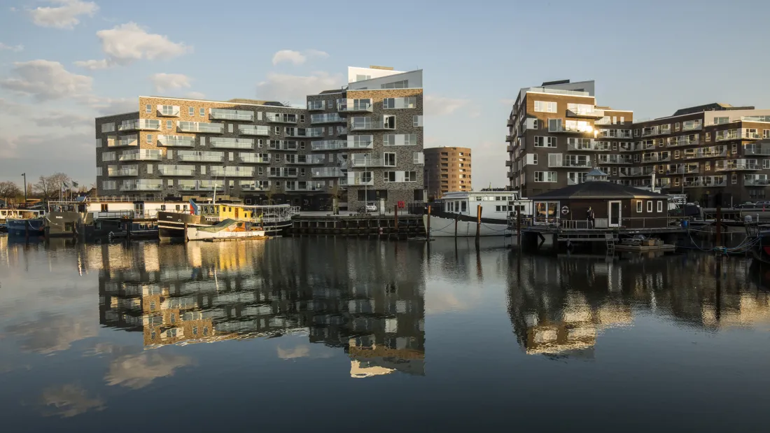 Skibbroen ligger lige ud til havnen