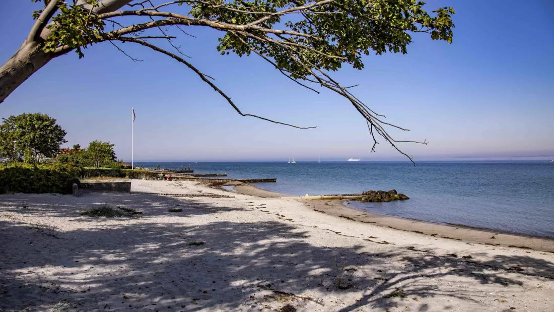 Stranden tæt på Ofeliahaven lejeboliger