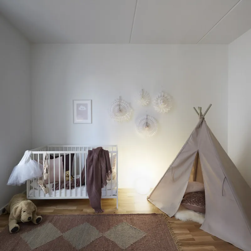 Children's room in an apartment in Lavetten in Ørestad