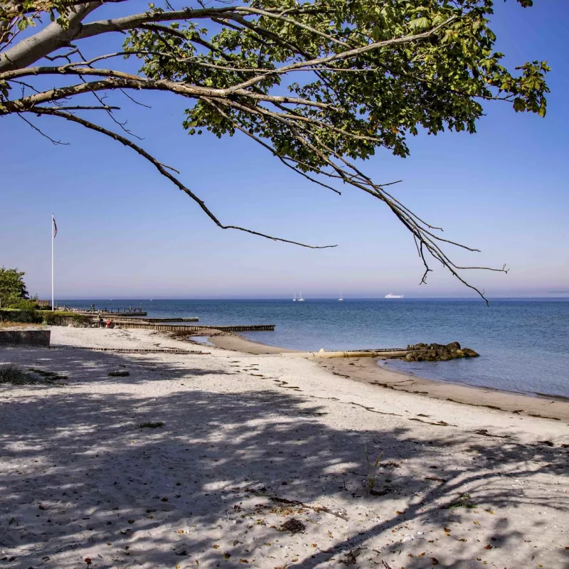 Stranden tæt på Ofeliahaven lejeboliger