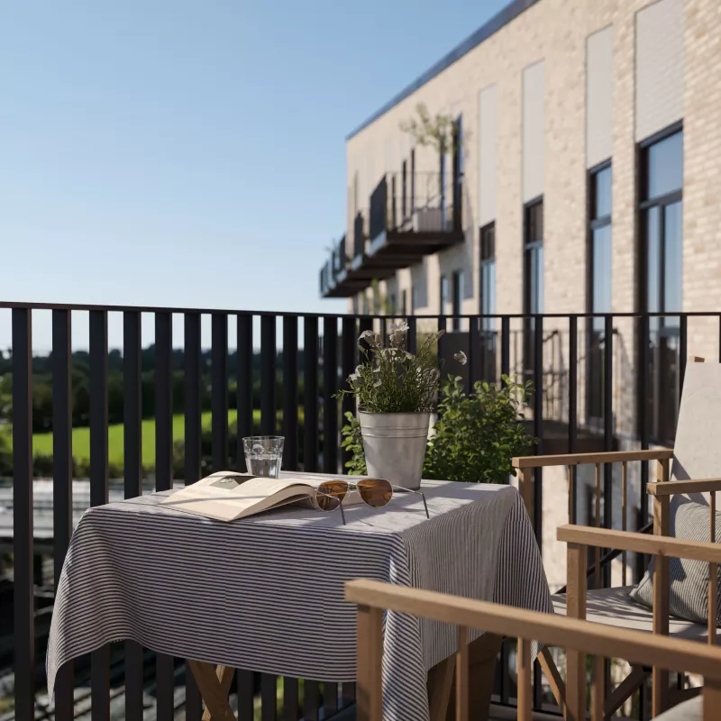 Spacious balconies