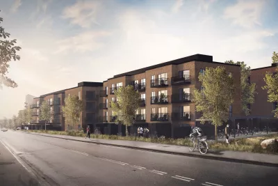 Agerhusene set fra vejen i Høje Taastrup