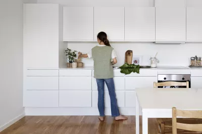 Lynghaven lejebolig, køkkenplads