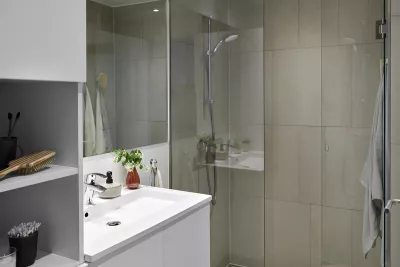 Lynghaven lejebolig, badeværelse