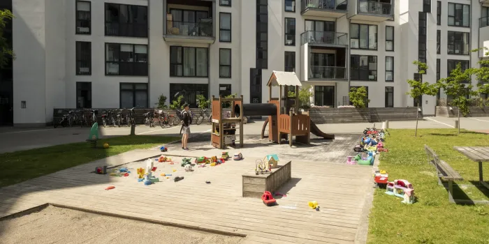 Playground in the courtyard 