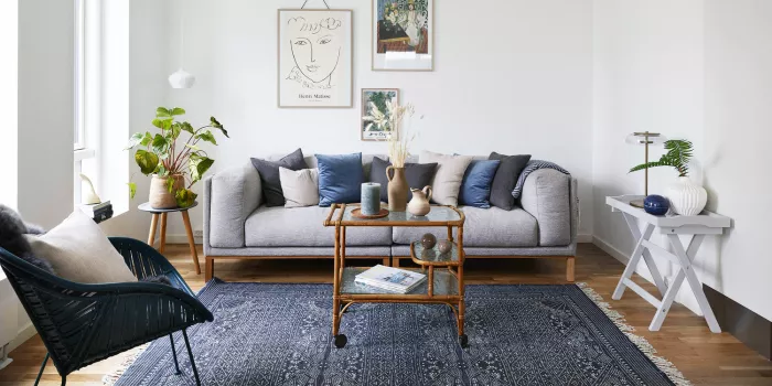 Stue med sofa i Ørestad